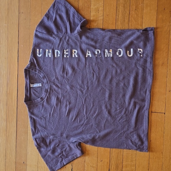Under Armour Tops - Under Armour UA, Mesh Around Short Sleeve, Ash/Taupe, Women's S